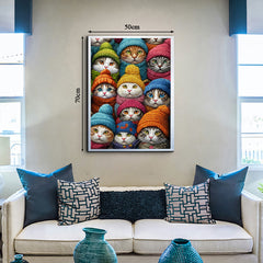 Puzzle fantastique de chat avec chapeau 1000 pièces