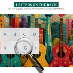 Guitar & City Jigsaw Puzzle 1000 Pieces
