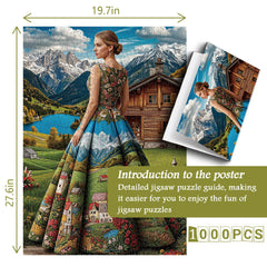 Scenic Lady Jigsaw Puzzle 1000 Pieces