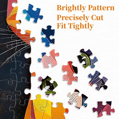 Geometric Art Cat Jigsaw Puzzle 1000 Piece
