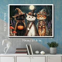 Moon Cat Witches Jigsaw Puzzle 1000 Piece