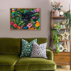 Rainforest Black Panther Jigsaw Puzzle 1000 Pieces