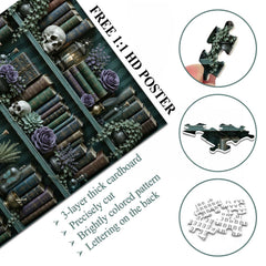 Gothic Magic Bookshelf Jigsaw Puzzle 1000 Piece