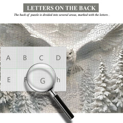 Owl In Snow Jigsaw Puzzle 1000 Pieces