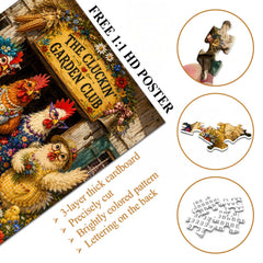 Chicken Garden Club Jigsaw Puzzle 1000 Pieces