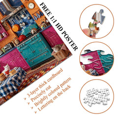 Colorful Kitchen Jigsaw Puzzle 1000 Piece