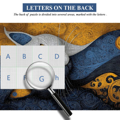 Blue Gold Gaze Jigsaw Puzzle 1000 Pieces