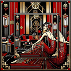 Jazz Age Elegance Jigsaw Puzzle 1000 Pieces