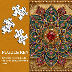 Gem Mandala Jigsaw Puzzle 1000 Pieces