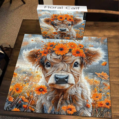 Floral Calf Jigsaw Puzzle 1000 Pieces