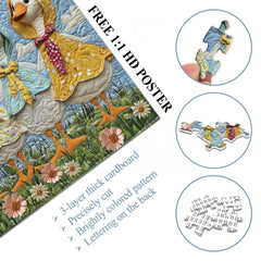 Patchwork Ducks Jigsaw Puzzle 1000 Pieces