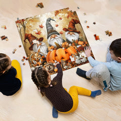 Gnome Harvest Party Jigsaw Puzzle 1000 Pieces
