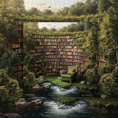 Natural's Library Jigsaw Puzzle 1000 Pieces