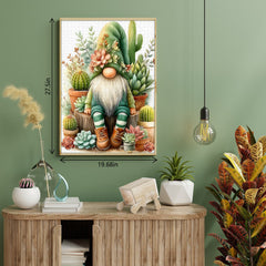 Succulent Garden Gnome Jigsaw Puzzle 1000 Pieces