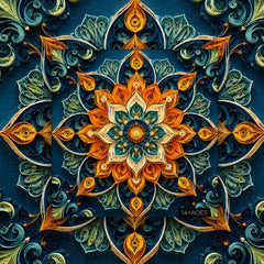 Quilling Mandala Bloom Jigsaw Puzzle 1000 Piece