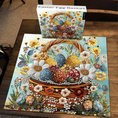 Puzzle de Pâques Panier d'Œufs 1000 Pièces