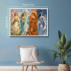 Seasonal Maidens Jigsaw Puzzle 1000 Piece