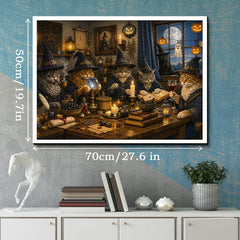 Witch Cat Midnight Coven Jigsaw Puzzle 1000 Piece