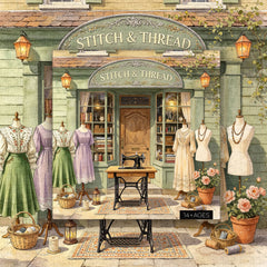 Vintage Stitch Shop Jigsaw Puzzle 1000 Piece