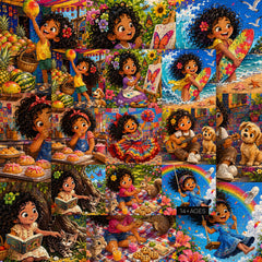 Colorful Childhood Jigsaw Puzzle 1000 Piece