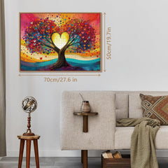 Puzzles en bois de cœur cramoisi 1000 pièces