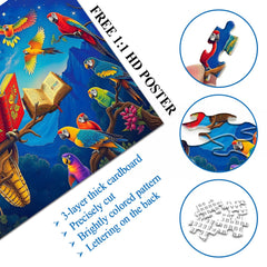 Night Owl & Parrot Storytime Jigsaw Puzzle 1000 Pieces