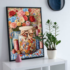 Frühlingsknopf-Glas-Puzzle 1000 Teile