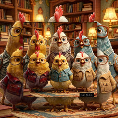 Study Chickens Jigsaw Puzzle 1000 Pieces