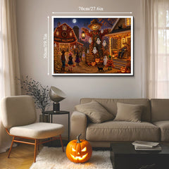 Halloween in Scarecrow Town Jigsaw Puzzle 1000 Pieces
