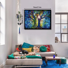 Puzzle d'arbre en verre vibrant 1000 pièces