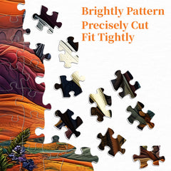 Sunset Textile Elephant Jigsaw Puzzle 1000 Pieces