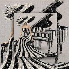 Elegant Piano Muse Jigsaw Puzzle 1000 Piece