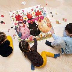 Heart Chicken Garden Jigsaw Puzzle 1000 Pieces