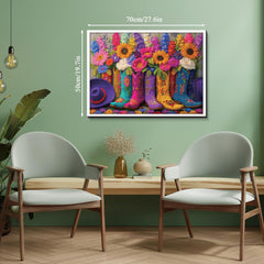 Floral Boots Jigsaw Puzzle 1000 Pieces