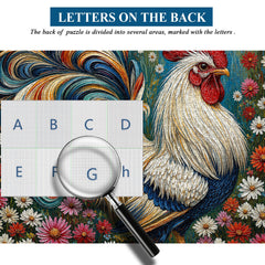 Colorful Rooster Jigsaw Puzzle 1000 Pieces