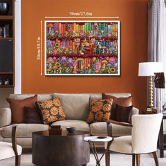 Fairy Bookshelf Jigsaw Puzzle 1000 Pieces