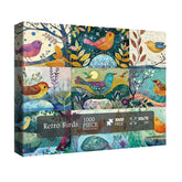 Puzzle en bois rétro Oiseaux 1000 pièces