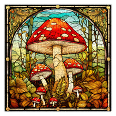 Puzzle en bois vintage Champignon 1000 pièces