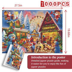Frohe Weihnachten Straßenpuzzle 1000 Teile