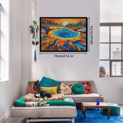 Puzzle en bois de 1000 pièces - Sources chaudes au coucher du soleil