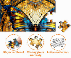 Leuchtendes Schmetterlings-Puzzle, 1000 Teile