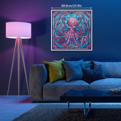 Puzzle en bois de 1000 pièces - Pieuvre ornée