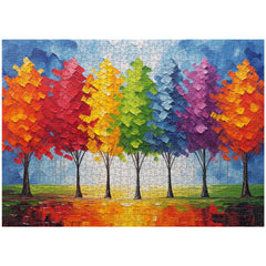 Puzzle en bois coloré 1000 pièces