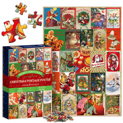 Puzzle Jigsaw de Noël Vintage 1000 Pièces