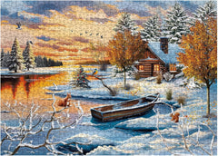 Puzzle en bois Sumset Cottage 1000 pièces