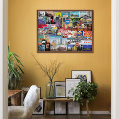 J'adore Chicago Puzzle en Bois 1000 Pièces