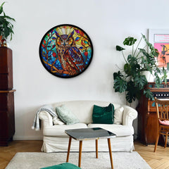 Buntglas-Eulen-Puzzle, 1000 Teile