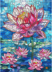 Puzzle en forme de symphonie de lotus 1000 pièces
