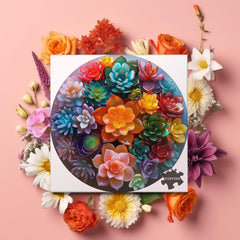 Kristall-Sukkulenten-Puzzle, 1000 Teile