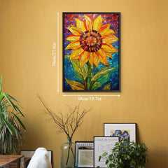 Puzzle en bois de tournesol mosaïque 1000 pièces